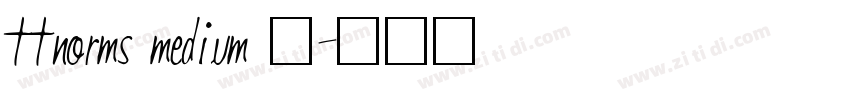 ttnorms medium 中字体转换